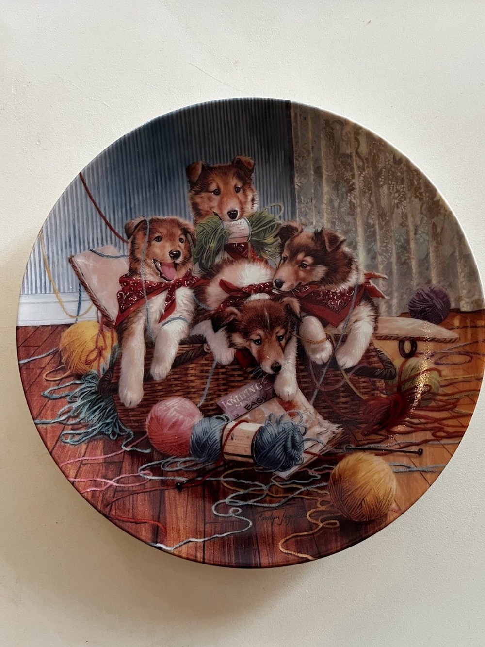 1993 Vintage Bradford Exchange  “Little Bandits” #2 All Tied Up - Shellie